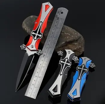 Тактические Складные Карманные Ножи для выживания 3Cr13 С черным лезвием Универсальный Походный Охотничий нож для улицы EDC Multi Knife Tools 3 Цвета